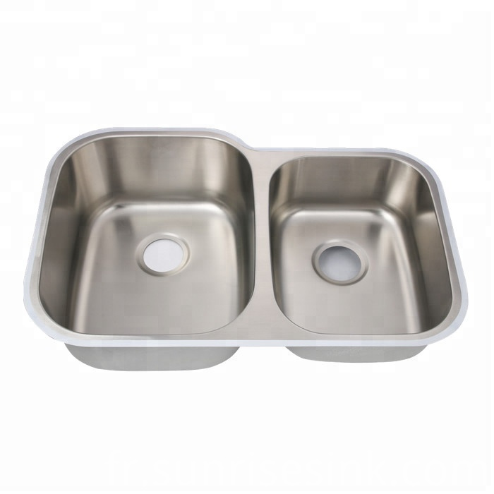 304 double bol en acier inoxydable Cupc Commerical 304 Stainless Steel Double Bowl Cupc Commerical